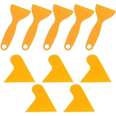 10 raclettes triangulaires pour film de protection de voiture - Outil de pose de film pour véhicules-11X9.5CM-Yellow (1/3)