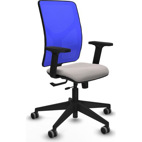 Silla de oficina piqueras y crespo Motilla azul tela y piel sintética (1/2)