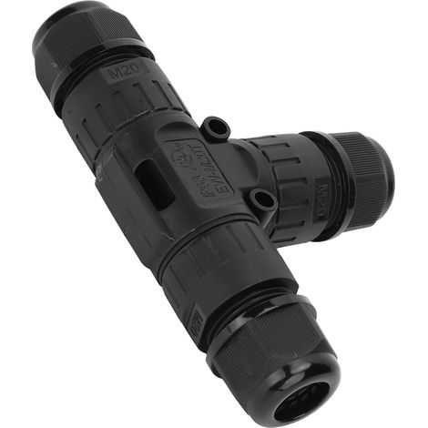 Connecteur IP68 M20T-3P pour Câbles Extérieurs, 3 Pôles, Diamètre 9-12mm, Étanche Haute Protection (1/5)