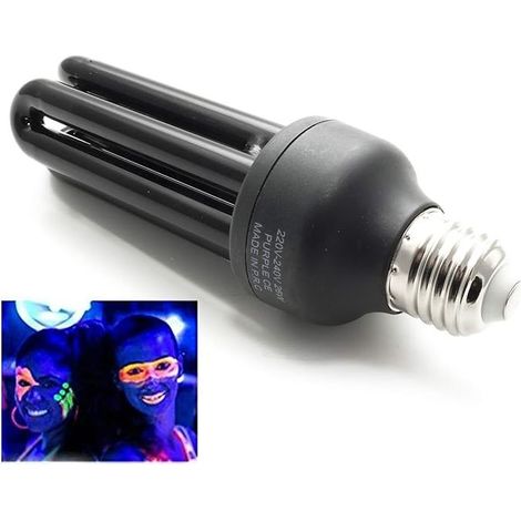 Vis de lumière noire UV E27, 3U12 Diamètre du tube 36WW Convient pour Disco, Party, DJ, Black Light, Neon Light (1/3)
