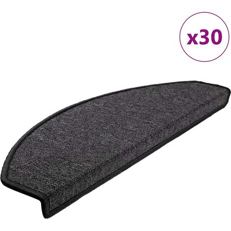 Stufenmatten 30 Stk. 65x24x4 cm Anthrazit Halbrund Groß
