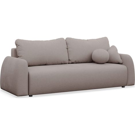 Selsey Nubelle – Sofa 3-Sitzer mit Schlaffunktion & Stauraum, Chenille, dunkelbeige (1/5)