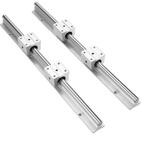 Stück SBR12-400mm Linearführung mit 4 SBR12UU Lagerblöcken für Präzisionsführung (1/5)