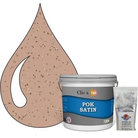 Peinture Effet Pailleté pour Murs & Plafonds - POK PAILLETTE - 2,5L - Poterie Claire (1/4)