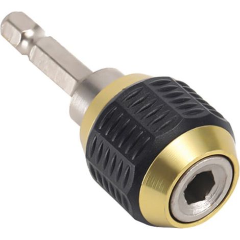 Porte-embout à changement rapide, rallonge de mandrin pour foret à queue hexagonale 1/4", adaptateur avec ressort intégré pour une installation et un retrait rapides. (1/5)