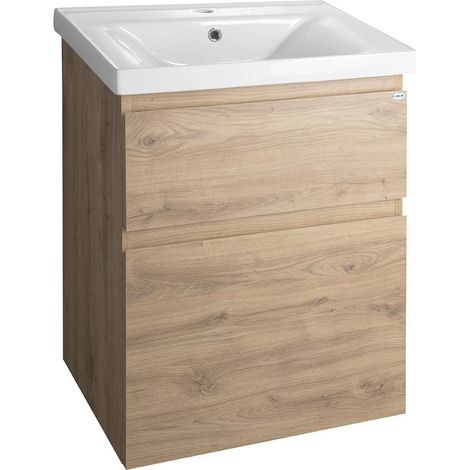 Aqualine Altair - Mobiletto per lavabo 57x73x45 cm, rovere Emporio AI360 (1/5)