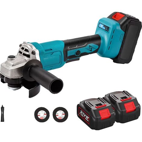Smerigliatrice angolare, motore brushless, 3 velocità, con 2 batterie (1/2)
