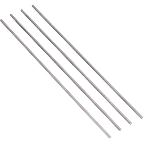 4Pcs Hex Shaft 5mm Stainless Steel High Hardness Wearproof Antislip Drive Shaft Accessories for Intelligent Robots