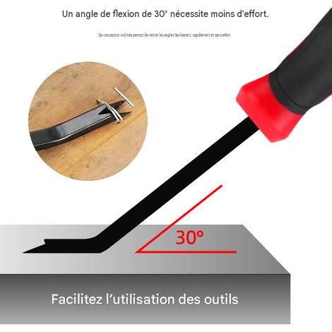 Outil pratique pour retirer les clous, outil pour retirer les clous de canapé, levier millimétrique, petit levier fin (1/4)