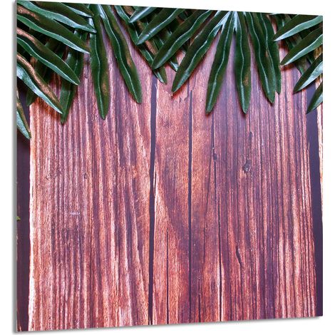 PANNELLO IN VETRO PER CUCINA 60x65 Foglie (1/5)