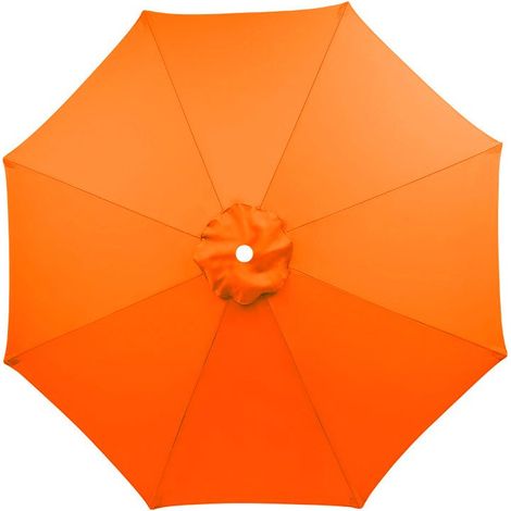 3M Terrassen-Sonnenschirm, Ersatzdach für 8-Streben-Sonnenschirm, Markttisch-Sonnenschirmdach, wasserdichtes Stoffdach für Sonnenschirm (Orange, 8 Streben) (1/5)