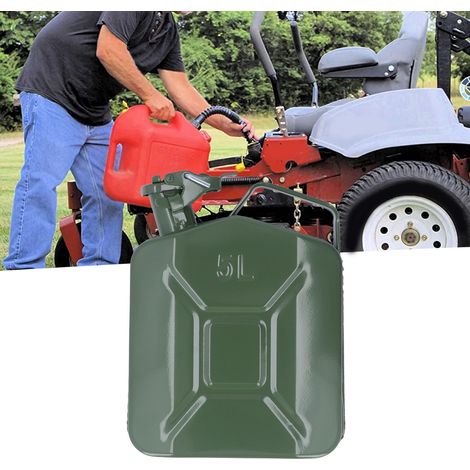 Bidon/réservoir à essence en acier inoxydable épais de 1,3 gallon (1/5)