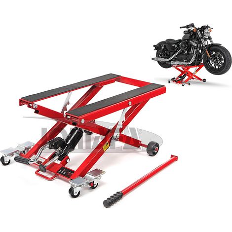JOMAFA ELEVADOR HIDRAULICO MOTOS Y QUADS/ATV 500KG PLATAFORMA DE ELEVACION PARA MOTOCICLETAS