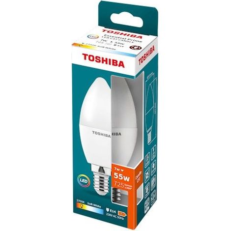 Led toshiba essential - c37 e14 7w 2700k