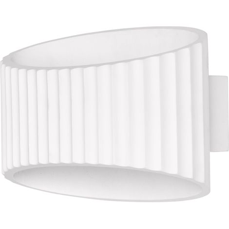 OSRAM Decor Plaster Band Applique murale décorative en plâtre, 255 mm, avec culot E27, IP20, blanc (1/5)