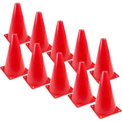 10 Pièces Cônes de Signalisation 18 cm, Plots d’Entraînement Football, Cônes de Marquage Sportifs, Plots de Circulation, Accessoires d’Entraînement Intérieur/Extérieur (1/5)
