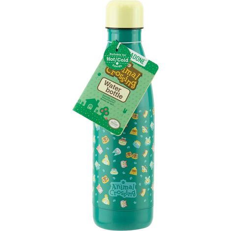 Paladone Animal Crossing Metal Water Bottle Uso diario 460 ml Acero inoxidable Color aguamarina