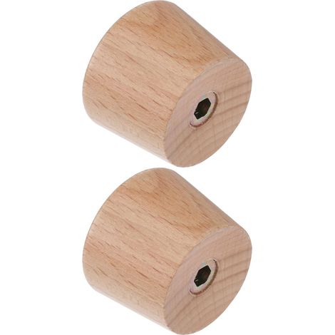 2 pièces de poignées de couvercle de pot en bois en hêtre, montage et nettoyage faciles, design créatif avec ajustement universel pour casseroles et poêles de cuisine (1/5)