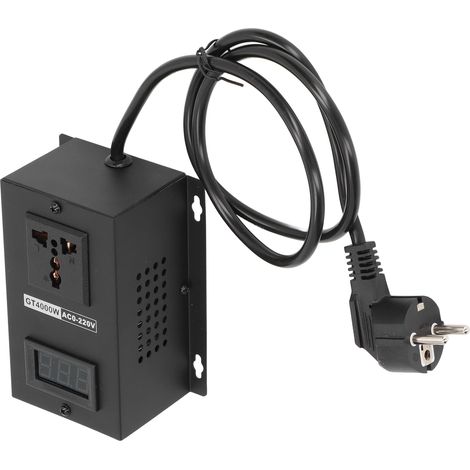 Spannungsregler-SCR-Controller-Schalter mit EU-Stecker, 220 V AC, 4000 W, zur Drehzahl- und Temperaturregelung (1/5)