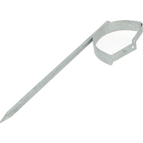 Frenehard – Crochet nord gouttière 1/2 ronde – Élément de fixation en acier – Longueur 350mm – Résistance à la corrosion – Pour tige de 8mm