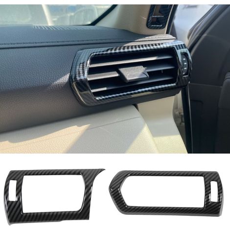 Zwei vordere linke und rechte Lüftungsgitterabdeckungen aus strukturiertem Carbonfasermaterial für Toyota Land Cruiser LC300 2023. (1/5)