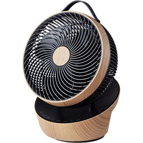 Ventilador de sobremesa Petirrojo motor DC 25W negro madera