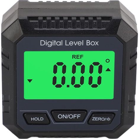 Inclinometer of rapporteur of detector angle magnetic of box of level digital for the menuiserie of construction of maconnerie black (1/5)