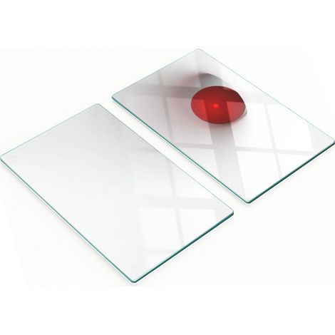 Tableros de vidrio duraderos y elegantes con un patr贸n abstracto de esferas 2x30x52 cm