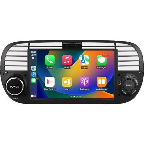 Autoradio multimediale con interfaccia touchscreen, compatibile con Fiat 500 2007-2015, P2 B CP-4Core-2G 32G (1/2)