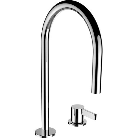 LAUFEN Kartell Mitigeur de lavabo 2 trous, bec pivotant, sans (1/3)