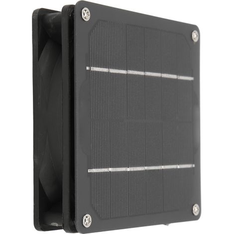 Solarpanel-Lüfter aus monokristallinem Silizium für Wohnmobile, Yachten, Gewächshäuser, Tierställe, Hühnerställe und Badezimmer, 5 W, 6 V (1/5)