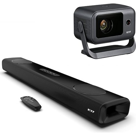 Vidéoprojecteur Ultra HD 4K, Android 14, Wi-Fi 6 + Barre de son immersive 100W, Bluetooth 5.3 (1/5)