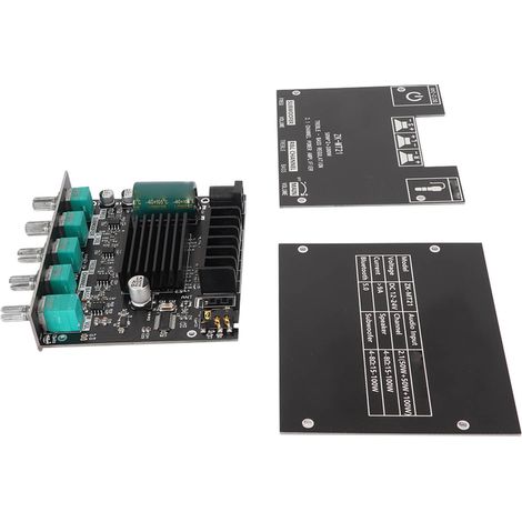 ZK MT21 Module Amplificateur Audio Bluetooth 2.1 Canaux 12‑24V pour Enceintes 20‑100W 4‑8Ω