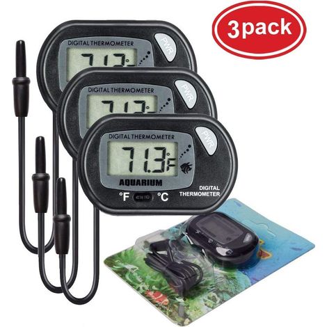 Thermomètre numérique LCD pour aquarium/terrarium : température de l'eau. (1/5)