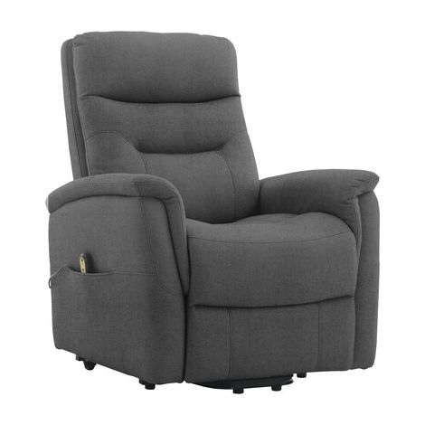 POLTRONA RECLINER SOFT DUE MOTORI TESSUTO GRIGIO- 1,0 pz
