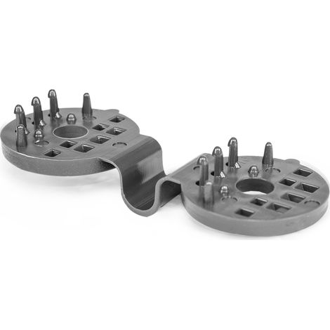 Clips para Sujetar Redes Sombreadoras, Bungee Cord Clips, modelo gris, paquete de 10 piezas, ideales para fijación de mallas en jardines, alta calidad y resistencia profesional