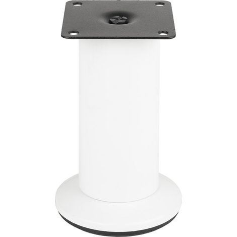 FS001 Gamba per mobili regolabile da 100 mm, bianco lucido SANS MARQUE