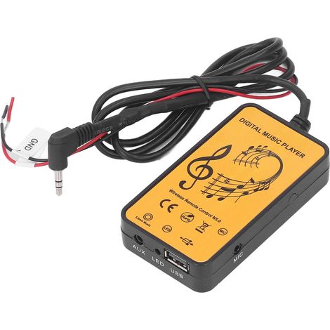 Transmetteur Bluetooth Voiture Universel Adaptateur RCA AUX Mains Libres Compatible Autoradio Clarion Audio (1/5)