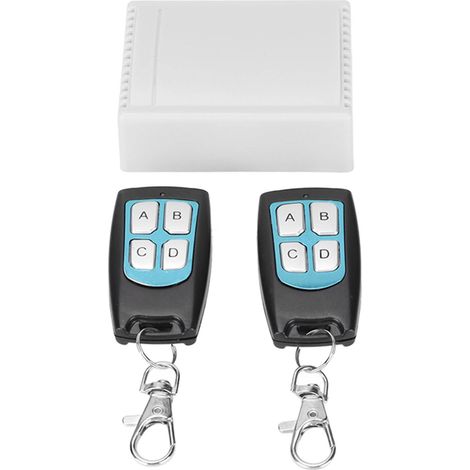 Interrupteur sans fil 4 canaux 433MHz 12V DC pour portes électriques, voitures et éclairage (1/5)
