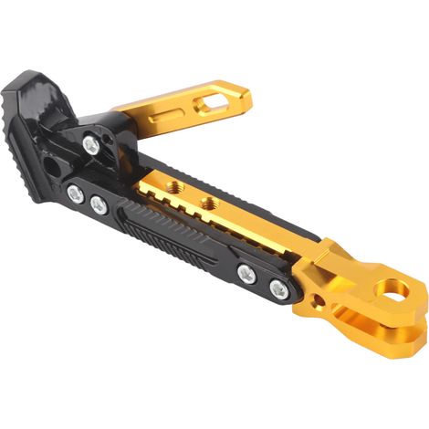 Support de béquille latérale moto, réglable antidérapant, pied de stationnement pour scooter vélo électrique, or (1/5)