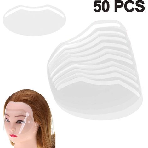 Lot 50 Visières Protection Jetables, Douche Maquillage Permanent Laque, Extensions Cils Post-Op (1/5)