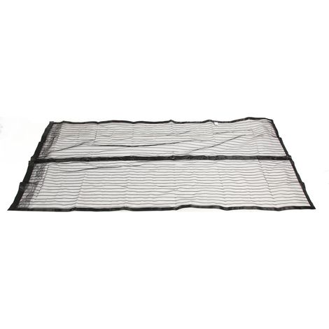 Rideau Moustiquaire Respirant pour Porte, Anti-Insectes, Souple et Auto-Fermant, Protection Polyvalente, Noir 90x215cm (1/5)