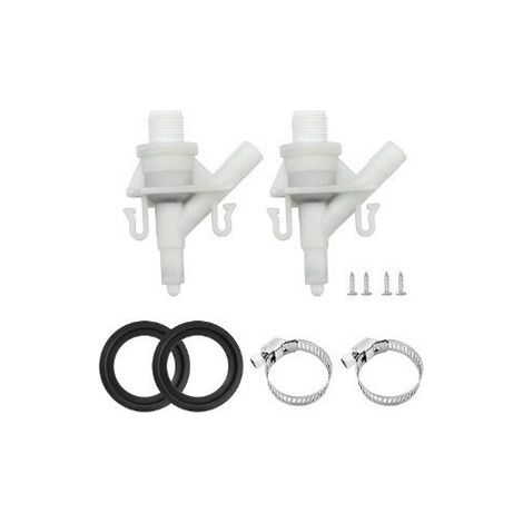 Kit de vanne d'eau pour toilettes à pédale Dometic – Remplace 385311641, compatible avec les séries 300/400, camping-car et caravane