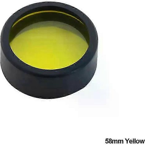 Cache de phare de moto jaune/rouge/bleu en plastique à monter soi-même, ampoule 3000K, changement de couleur, diamètre 58 mm / 60 mm (58 mm jaune) (1/5)