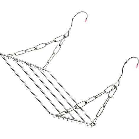 Séchoir à Chaussures Multifonctionnel 30 Cm en Acier Inoxydable Organisateur Suspendu Support Robuste pour Balcon Encombré pour Vêtements et Chaussures (1/5)