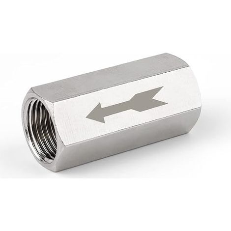 3/8" Clapet Unidirectionnel Anti-Retour Air, Clapet Anti-Retour en Cuivre Massif de 15 mm de Diamètre Intérieur Femelle Orifice Plein Fileté Pour Raccords De Tuyaux D'eau Et De Gaz (1/5)