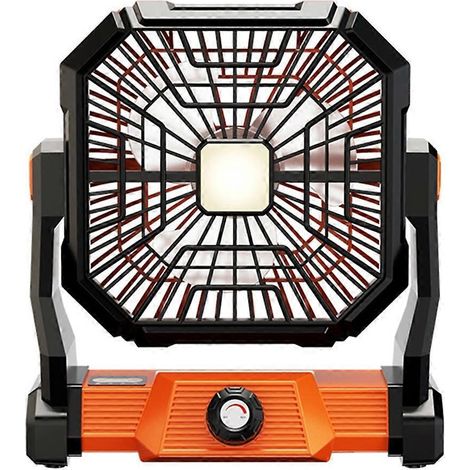 Elektrischer Campingventilator mit Licht, tragbarer, per USB aufladbarer Campingventilator (1/5)