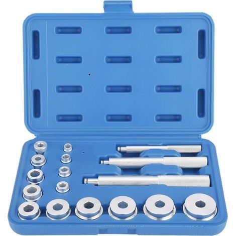 17-piece wheel bearing tool set, bearing puller, pressure element for assembly and overhaul (1/5)