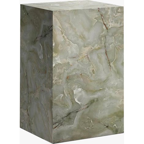 TRESA Table d'appoint en marbre d'ingénierie vert (1/4)