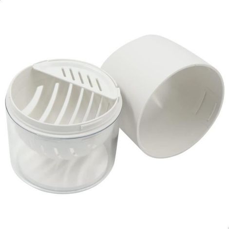 Égouttoir Couverts - Boîte Rangement Amovible - Plastique Blanc - 10,5 x 10,5 x 18 cm - 1 Pièce (1/4)